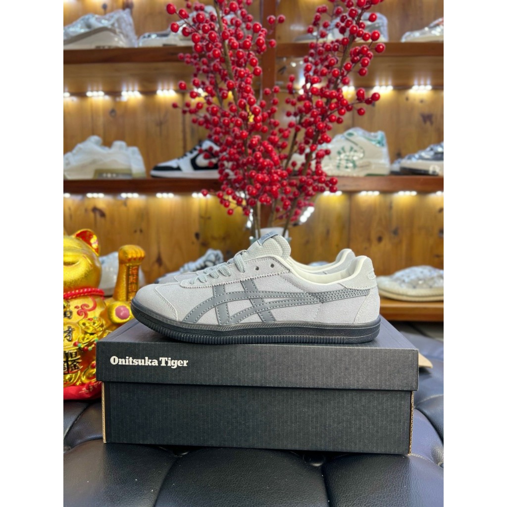 [store 1988] giày thể thao ONITSUKA TIGER GREY ,giày onitsuka xám bản chuẩn BEEST fullbook,pk