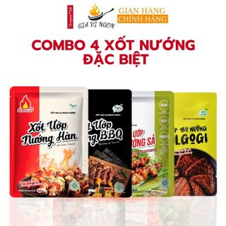 COMBO 4 xốt nướng đặc biệt AZCHEF hương vị thơm ngon, dễ làm, không cần nêm nếm
