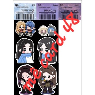 Box mix Card, Sticker Snh48