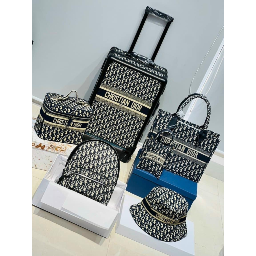 Vali kéo du lịch Dior, hàng siêucao cấp ( Size 20/24inch )