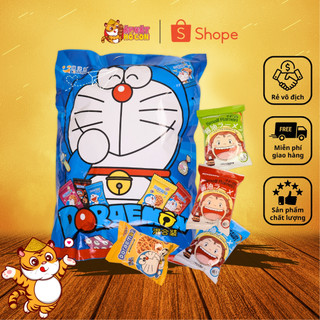 Bimbim DOREMON siều to khủng lồ 450g, 36 gói nhỏ 8 vị