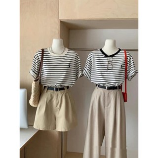 Áo pull kẻ form rộng