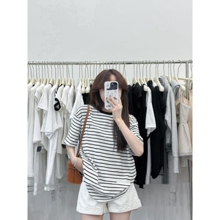 Áo pull kẻ form rộng