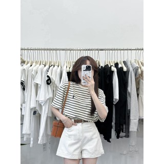 Áo pull kẻ form rộng