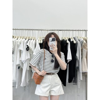 Áo pull kẻ form rộng
