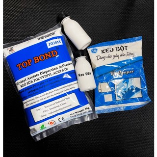 Keo sữa keo bột chính hãng dán tường, tranh, giấy, thảm simili, sàn