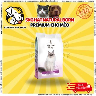 Hạt Thức Ăn Cho Mèo Natural Born Healthy Cat Premium 5kg