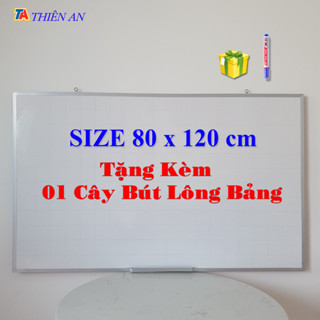 Bảng Viết Bút Lông Bảng Trắng Viết Bút Lông Treo Tường SIZE 80x120 cm - TẶNG 1 BÚT LÔNG BẢNG