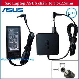 [Chân To] Sạc Laptop ASUS 19V - 3.42A - 65W chân 5.5x2.5mm - đường kính đầu sạc 5.5mm