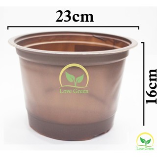 Bộ 5 Chậu Nhựa Mềm Trồng Cây 23X16Cm