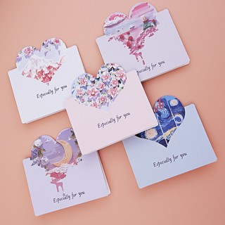 Thiệp hình trái tim đơn giản , Thiệp hình tranh sơn dầu , Thiệp ngày lễ tình nhân , Thiệp chúc mừng , Thiệp quà tặng