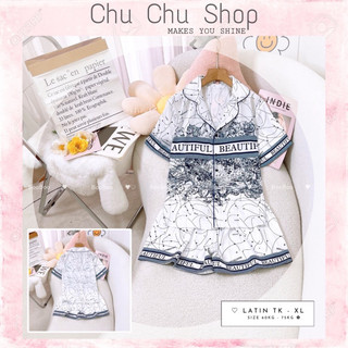 Bigsize đồ bộ pijamas boo lụa latin/mango form đùi size xl