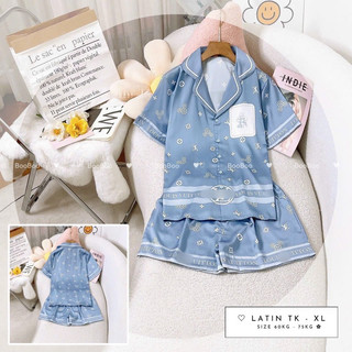 Bigsize Đồ Bộ Pijamas Boo Lụa Latin/Mango Form Đùi Size XL (60-72kg)