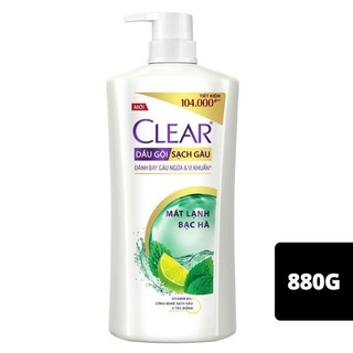 Dầu gội Clear bạc hà 880g