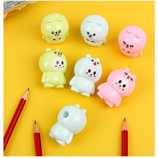 Đồ chuốt bút chì hình chú gấu nhiều màu - gọt chì học sinh cute