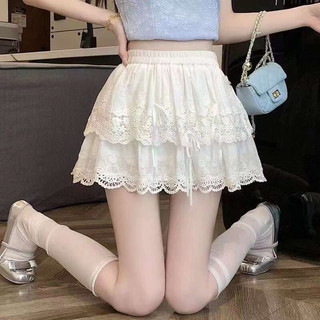 Chân váy thô ren đính nơ hàng QC