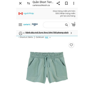 Quần short bé gái size 4-14t