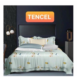 Bộ Tencel Lụa 5 món có mền [ CAO CẤP] mát lạnh