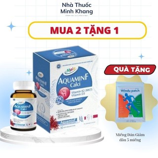 Viên uống Canxi Hữu Cơ Nano Aquamin F-Bổ Sung Vitamin D3 K2 Giúp Xương chắc khỏe, giảm loãng xương - Hộp 30 viên