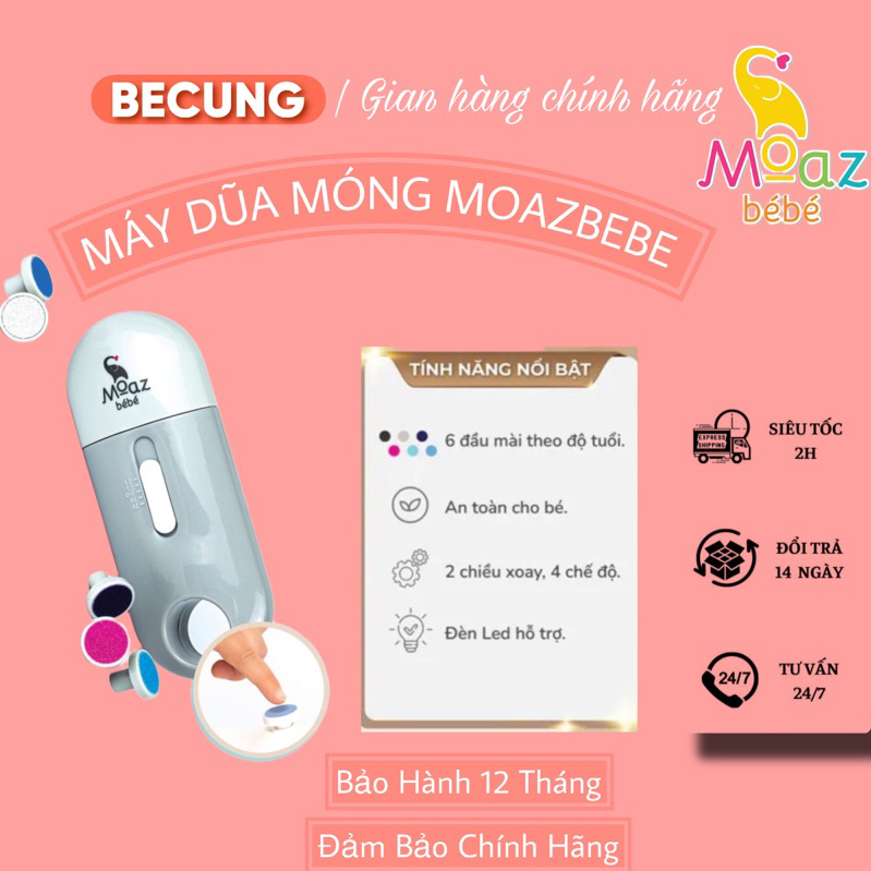 Máy dũa móng cho bé Moaz BéBé MB-015