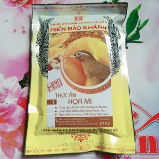 Cám họa mi hiển bảo khánh số 1, 2 (cám chim hoạ mi, cám khướu, cám tiểu mi - dưỡng, căng lửa)
