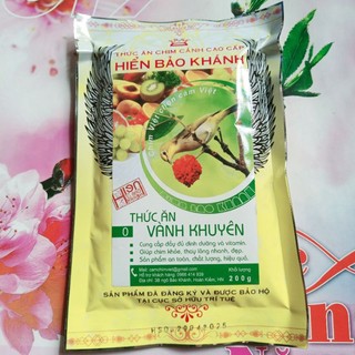 Cám chim vành khuyên mộc, bổi, non, thay lông Hiển Bảo Khánh số 0 _ 200g