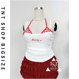 SET ÁO BIGSIZE  2 DÂY KÈM BRA CARO [TNT SHOP BIGSIZE 60KG 90KG]