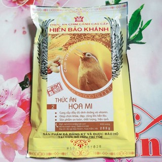 Cám chim họa mi căng lửa, hót, đấu, mồi Hiển Bảo Khánh  Số 2 _ 200g