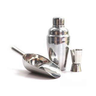 Bình lắc shaker pha chế cocktail chất liệu inox - bình lắc inox - shaker inox 350ml - 550ml - 750ml