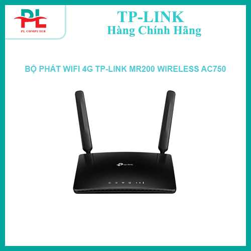 Bộ phát WiFi băng tần kép 4G LTE AC750 TP-Link Acher MR200 - Hàng Chính hãng - Bảo hành 24 Tháng