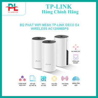 Bộ phát wifi mesh tp-link deco e4 wireless ac1200 - hàng chính hãng