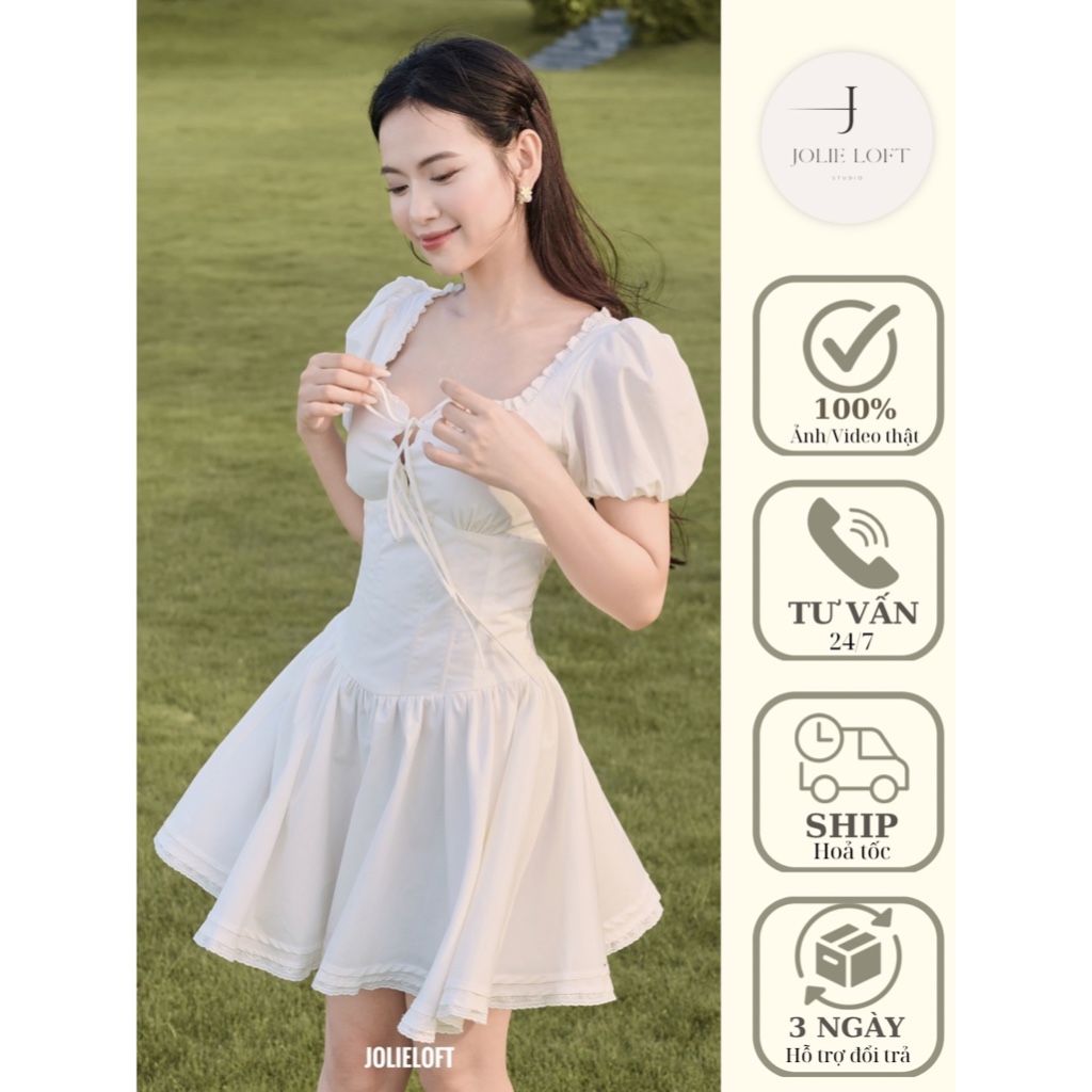 Váy nữ dự tiệc thiết kế Libe Dress JOLIE LOFT, đầm dáng ngắn sang trọng đi chơi đi tiệc