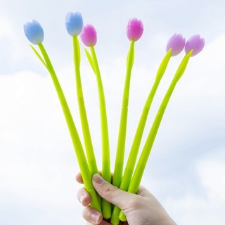 Bút Bi hoa tulip đổi màu ngòi bút 0.5mm bút hoa tulip đổi màu dưới nắng dễ thương cute