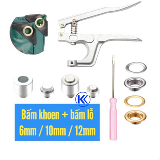 Dụng cụ kìm bấm khoen ore mắt cáo , bấm lỗ tròn bấm khoen bạt , da , vải KENSTORE