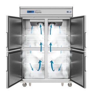 Tủ đông công nghiệp 4 cánh, hai chế độ đông mát