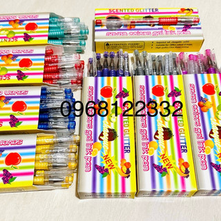 BÚT NHŨ GP-301 .BÚT NHŨ KIM TUYẾN HOA QUẢ (1 hộp /12 chiếc).Nhiều màu sắc