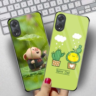 Ốp lưng oppo a60 mặt kính cường lực cao cấp, sang trọng