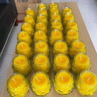 Combo Làm Nến 12 Ly Đài Sen 125ML( Nguyên Liệu Làm Nến Bơ Tuệ Minh)