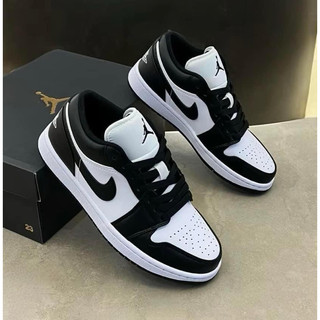 Giày air jd1 low panda da trơn hàng chuẩn full box