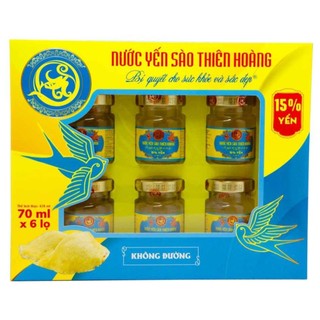 Combo 2 yến thiên hoàng không đường 15% yến tổ cao cấp