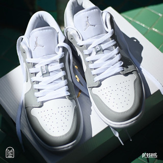 [ Hàng chính hãng ] Giày Air Jd1 Low White Wolf Grey full box