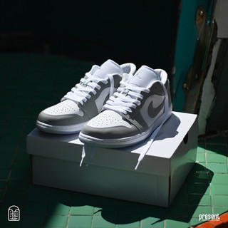 [ Hàng chính hãng ] Giày Air Jd1 Low White Wolf Grey full box