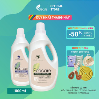 Nước Lau Sàn Bồ Hòn Hữu Cơ Ecocare 1 lít - Diệt khuẩn, Đuổi muỗi, Chống trơn trượt