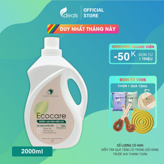 Nước Lau Sàn Bồ Hòn Hữu Cơ Ecocare 2 lít - Diệt khuẩn, Đuổi muỗi, Chống trơn trượt