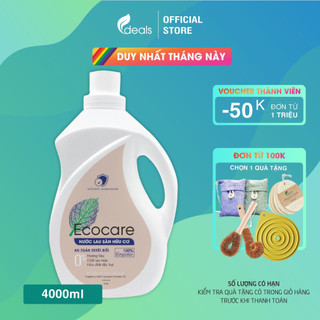 Nước Lau Sàn Bồ Hòn Hữu Cơ Ecocare 4 lít - Diệt khuẩn, Đuổi muỗi, Chống trơn trượt