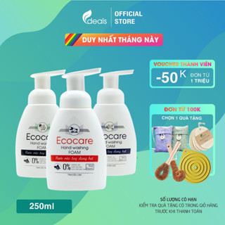 Nước Rửa Tay Bồ Hòn Hữu Cơ ECOCARE 250ml - Sạch khuẩn, chăm sóc da tay, tinh dầu khử mùi