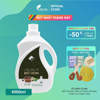 Nước giặt xả hữu cơ Bồ Hòn tinh dầu Hoa Bưởi ECOCARE 4 lít - An toàn tuyệt đối cho bé