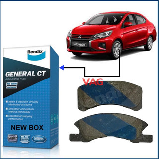 Má phanh trước, bố thắng trước xe Mitsubishi Attrage, Mirage 2012 trở lên