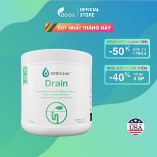 EcoClean DRAIN (Clog Away) - Vi Sinh Xử Lý Dầu Mỡ Đường Ống - KPT CHEM - Hộp 1 Pound