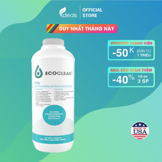 EcoClean FOG - Vi Sinh Ăn Dầu Mỡ, Xử Lý Tắc Nghẽn, Khử mùi Bồn rửa KPT CHEM - Chai 1L